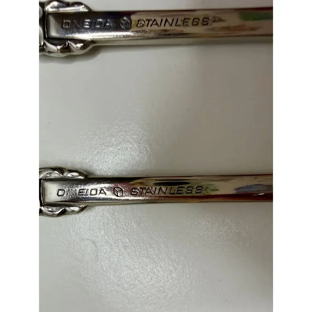 Oneida Heirloom Rembrandt Teaspoons 6” Stainless Vintage Set of 4